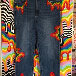 painted dripping jeans!